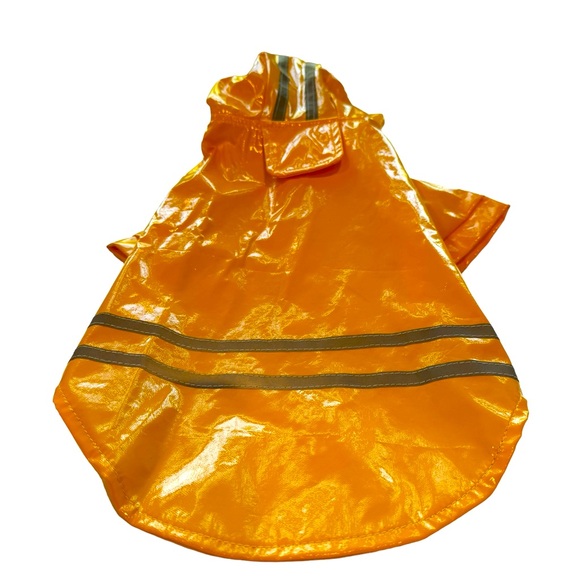 Yellow hooded raincoat for a small dog. EUC - Picture 1 of 3